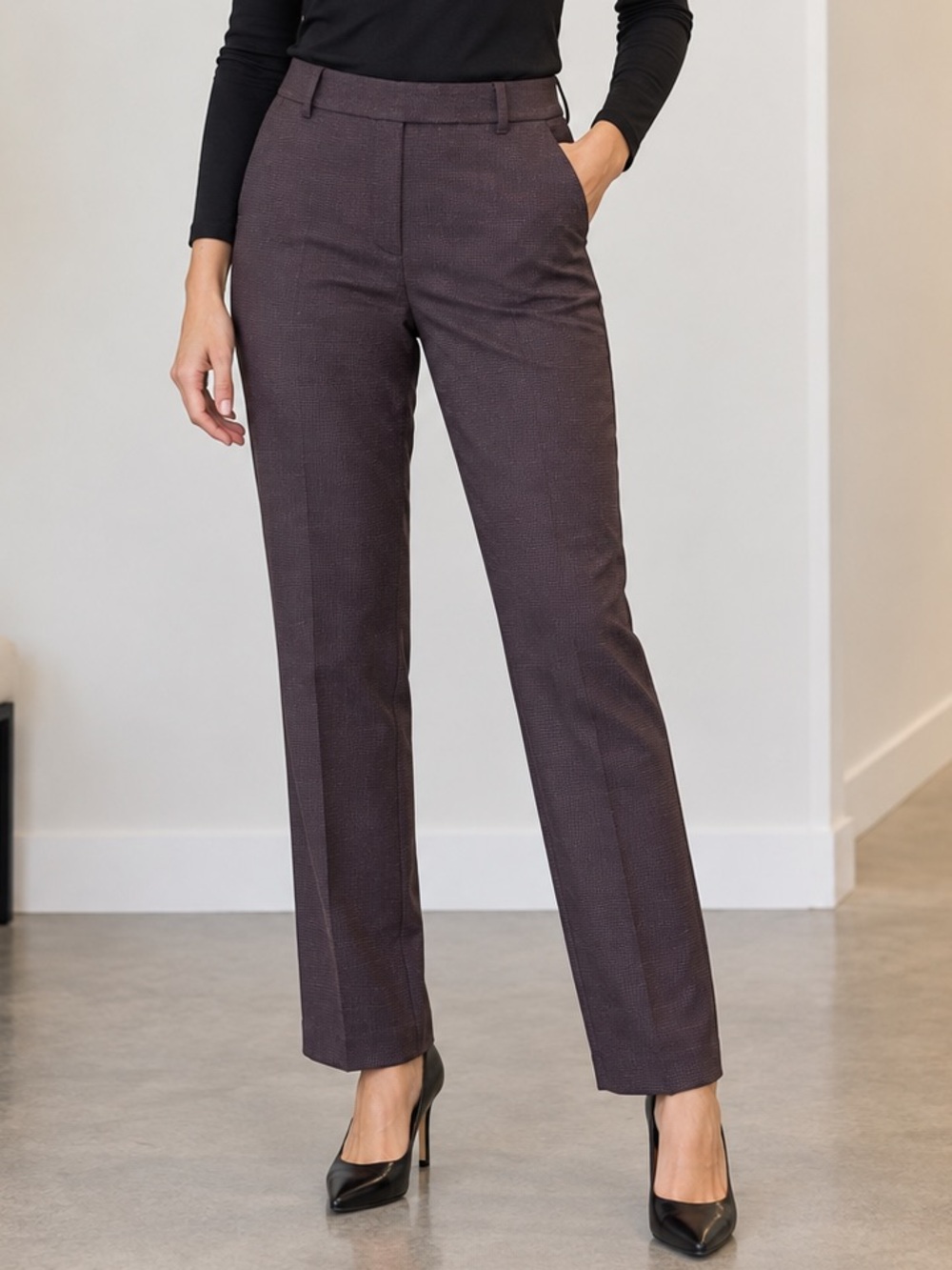 Reitmans Modern Stretch Straight Leg Dress Pants Size 10 Tall Long